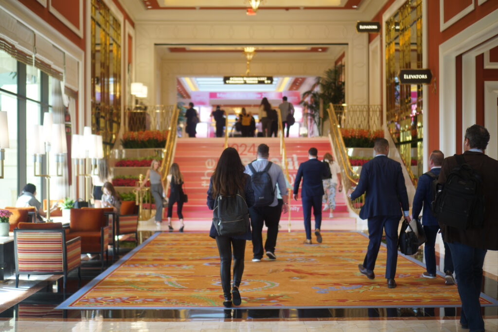 medical spa show 2024 amspa conference stairs to exhibit hall