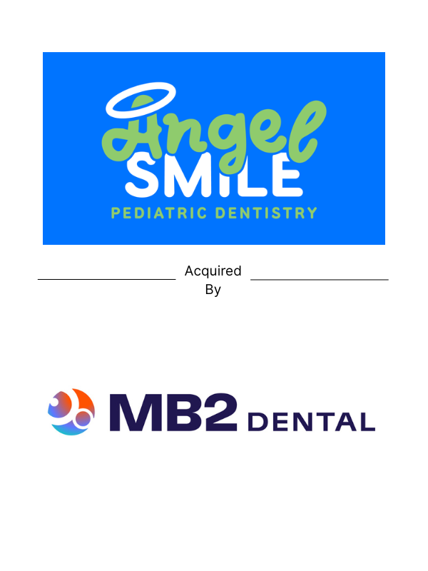 Deal tombstone showing Smile Pediatric partnered with MB2 Dental in dental sector