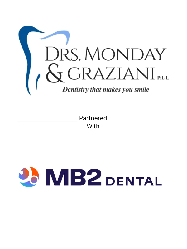 Deal tombstone showing Drs. Monday & Graziani partnered with MB2 Dental in dental sector