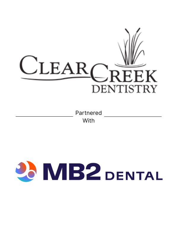 Deal tombstone showing Clear Creek Dentistry partnered with MB2 Dental in dental sector